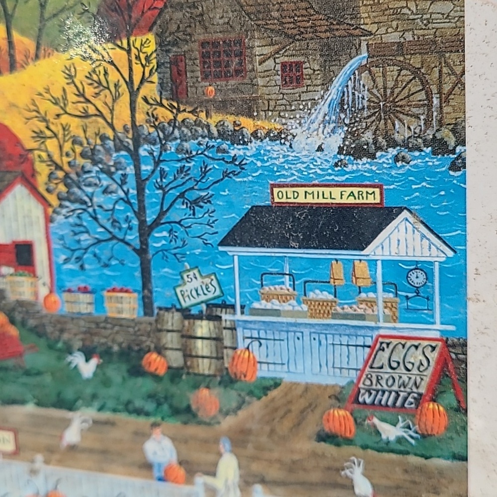 MasterPieces Town & Country Puzzle Autumn Morning Art Poulin 300 Pieces EZ Grip - Picture 8 of 11